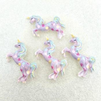 Kawaii Cute Unicorn Resin Flat Back for Scrapbooking - 10pcs