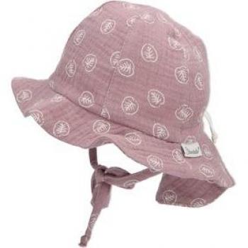 Cappello Sterntaler Flapper Viola con Foglie
