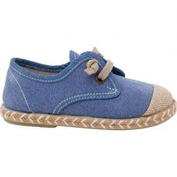 Zapatos Pisamonas Niño con Cordón Elástico y Puntera de Yute
