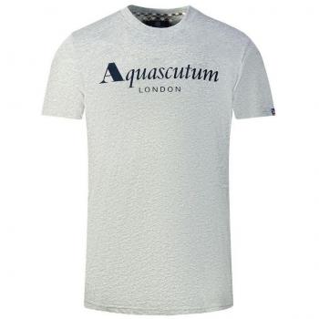 Aquascutum Markenlogo T-Shirt grau Größe M