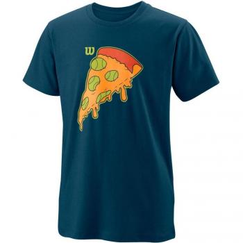 Wilson Slice Tech Boy Shirt – Dunkles Blau