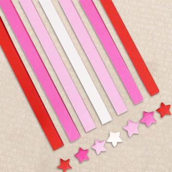 Double-Sided Colorful Origami Star Paper Strips - 540 Sheets