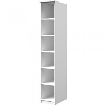 OLMO-83 Regal, Kleiderschrank weiß, 6 Fächer, B/H/T: ca. 35/217/63 cm