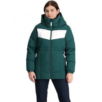 Spyder Eastwood Women's Long Down Jacket Green