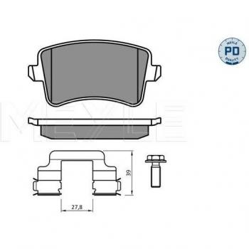 Brake Pad Set, disc brake MEYLE-PD Quality 025 246 0617-2/PD