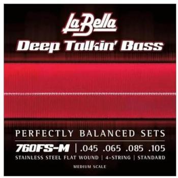 La Bella Flatwound Saiten 045/105
