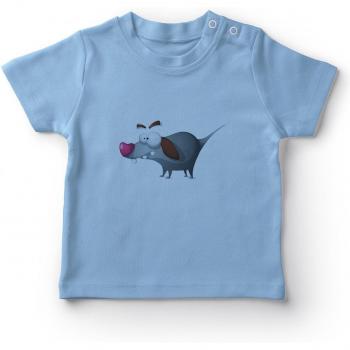 Baby Boy Funny Dog T-Shirt - Blue
