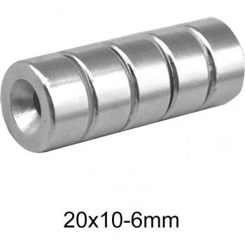 20x10-6 Rare Earth Cylinder Magnet N35