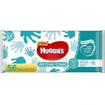 T1495 All Over Clean Huggies Baby Wipes - Pack Of 56 (Price Per Pack Of 10)