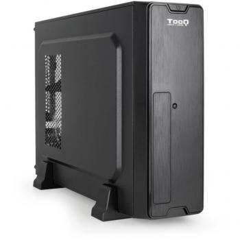 TooQ Caja Slim Micro-ATX TQC-3007U3C-B, Negra