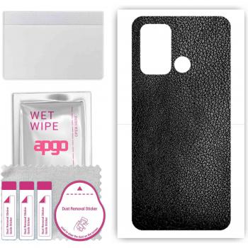 ZTE Blade A53 Plus Protective Wrap – Matte Black Leather Design