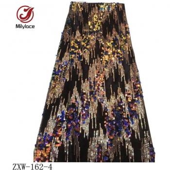 Milylace Two-Tone Sequin Velvet Fabric - Soft for Dresses