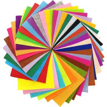 Feutre Non Tissé 40 Pcs – 1 mm, Artisanat et Poupées à Coudre