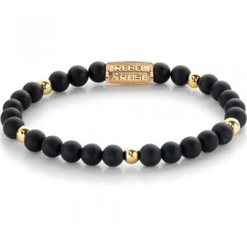 Rebel & Rose Unisex Armband Matt Black Madonna RR-60078-G-M