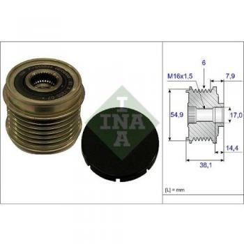INA 535 0176 10 Roda Livre do Alternador