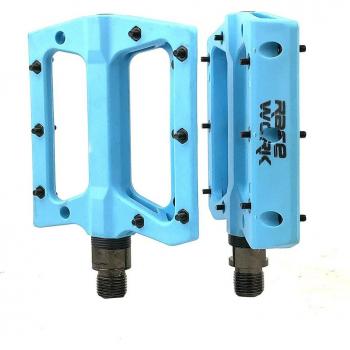 RACEWORK Non-Slip Composite Flat Pedals for Bikes 9/16