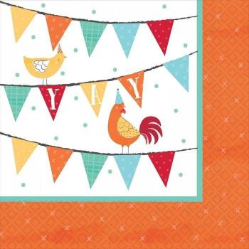 Amscan Barnyard Birthday Napkins