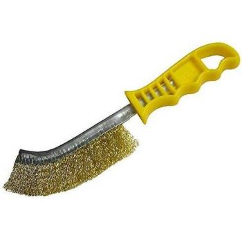 Faithfull Wire Scratch Brush Brass 1 Row