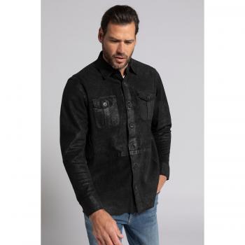 Camicia pelle vera uomo 7XL colletto inglese JP1880