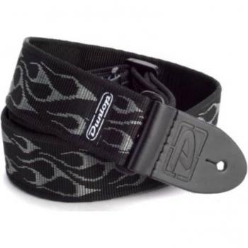 Dunlop D38-11GY Guitar Strap - Black/Gray