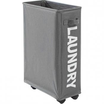 Foldable Aluminum Laundry Basket with Wheels
