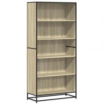 Polica da libri in Rovere Sonoma 80,5 × 35 × 170,5 cm – Truciolato