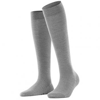 Falke Women's Soft Merino Wool Knee-High Socks - Light Gray, Size 39-40