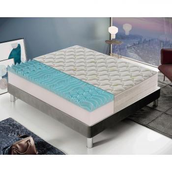 Materasso Piazza e Mezza 120x190 Memory Foam 9 Zone – Alta Comfort 25 cm – Telo Aloe