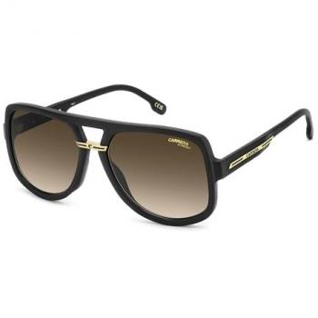 Carrera Victory 59mm Matte Brown Double Bridge Men’s Sunglasses