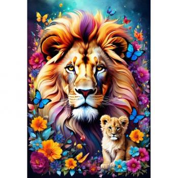 Alipson Puzzle Löwen - Mütterliche Liebe 1000 Teile