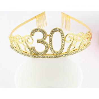 Gold 40th Birthday Queen Tiara