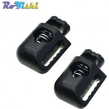 Kunststoff-Schnurstopper Clip Schwarz 100 Stück
