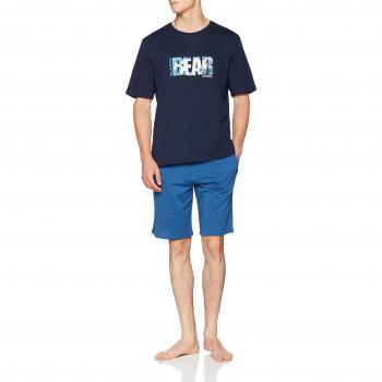 Athena Alaska, Conjuntos de Pijama para Hombre, (Marine/Bas Bleu de Paris 5680), Mediano