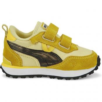Puma Kids' Casual Pikachu Rider FV Sneakers - Yellow, Synthetic, Size UK 5