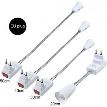 Extensor de Lámpara E27 con Soporte de Pared
