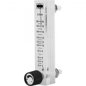 Gasflussmeter LZQ‑7 mit Regler für Sauerstoff/Luft/Gas – 2–20 LPM