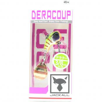 Jackall Deracoup 3/8 oz Spin Tail Naufrage Lure, Grafische Blauwgarnaal Stripes