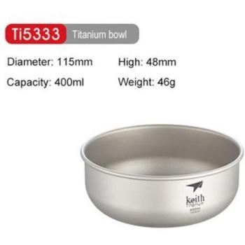 Keith Outdoor Titanium Salad and Steak Bowls