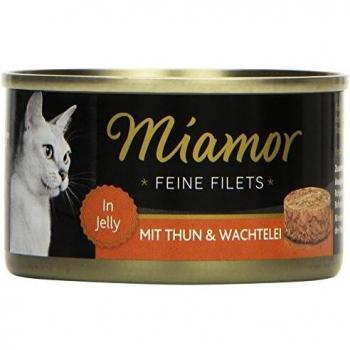 Miamor Feine Filets in Jelly Thunfisch und Wachtelei 100g 24x100g
