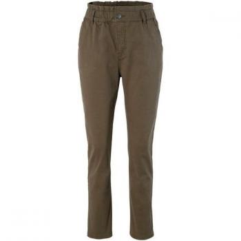 Aniston Casual Paperbag‑Hosen – Damen, gr. 44, Olivgrün, Twill‑Material, 98 % Baumwolle, 2 % Elasthan, bequemes Oberteil