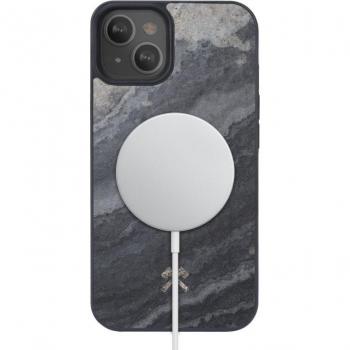 Capa de Mosaico de Piedra Gris con Bumper y Compatibilidad MagSafe para iPhone 13 Mini