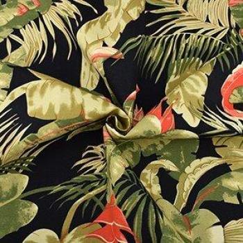 Tela de Lona de Algodón, serie Rainforest, 50x150 cm, hecha a mano para cortinas y bolsas