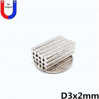 3mm x 2mm Neodymium Mini Magnets - Permanent Strong Magnetic Discs (200/1000/5000 pcs)
