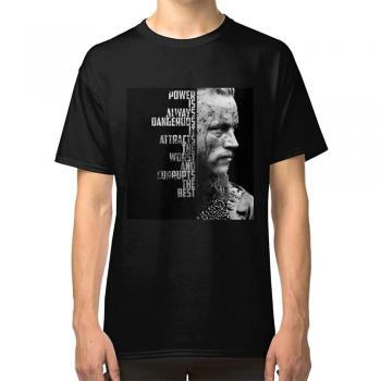 Camiseta Vikingos Cita Ragnar RockShark Negro XXXL