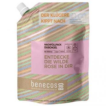 Benecos Duschgel Wildrose - Duschgel Refill 1L