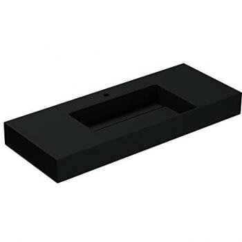 Lavabo Suspendu Gris Noir Mat 120cm Vasque à Poser Lave Mains Rectangulaire 120x48x13cm Colossum12