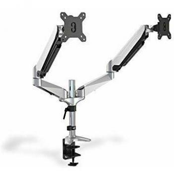 DIGITUS Universal Dual Monitorhalter mit Gasdruckfeder und Klemmbefestigung