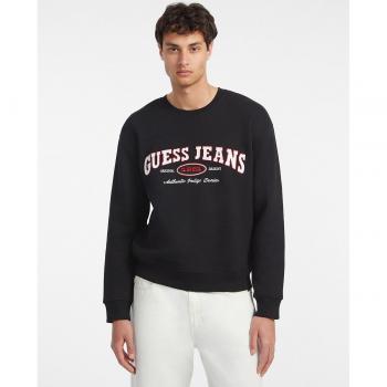Sudadera Guess Jeans Diseño Original Negro