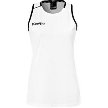 Canottiera da donna Kempa Player bianca e nera XL