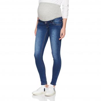 MAMALICIOUS Mllola Slim Jeans Noos B, Pantalones Premamá para Mujer, Azul